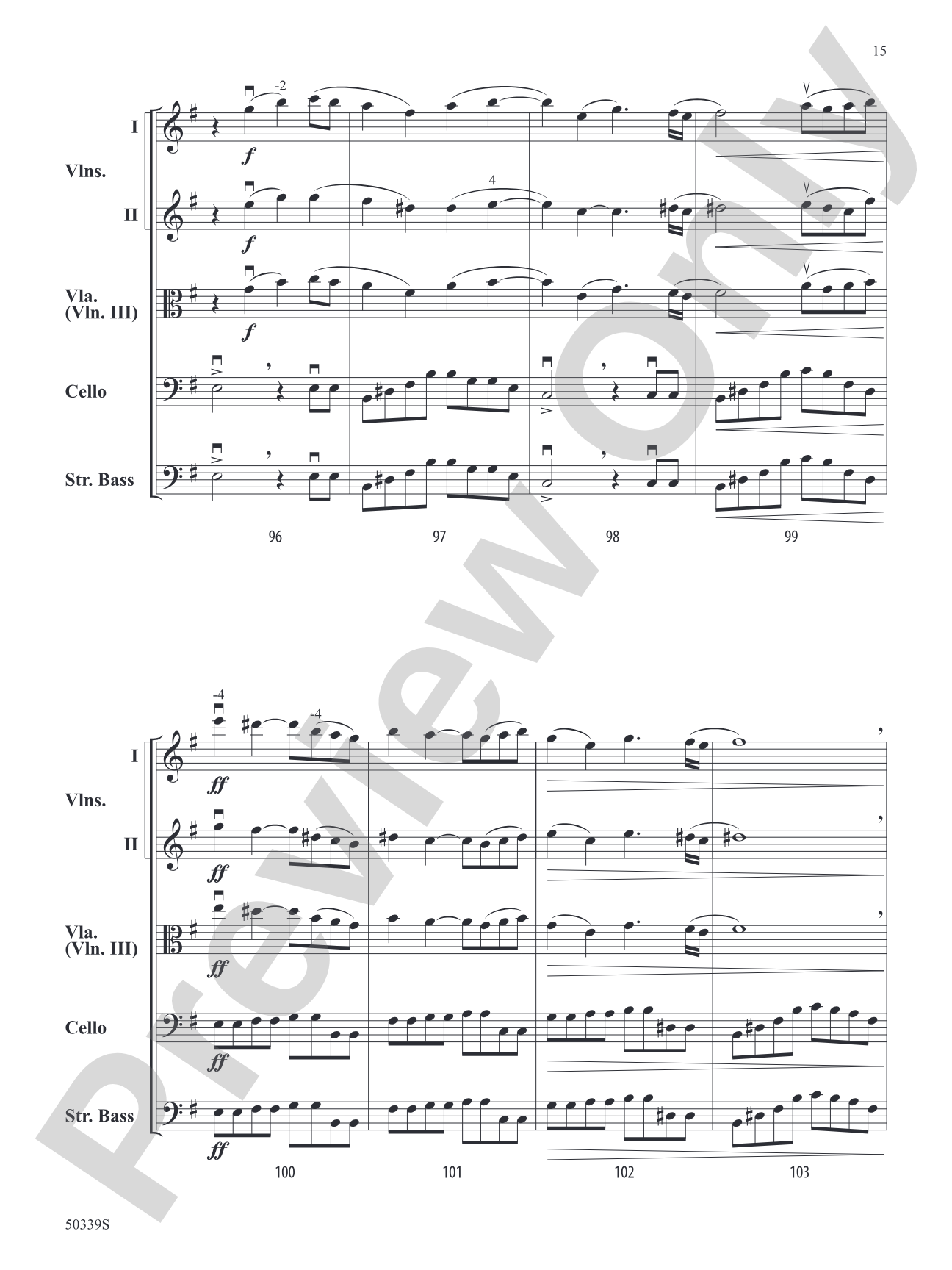 Celestial Collisions: String Orchestra Conductor Score & Parts