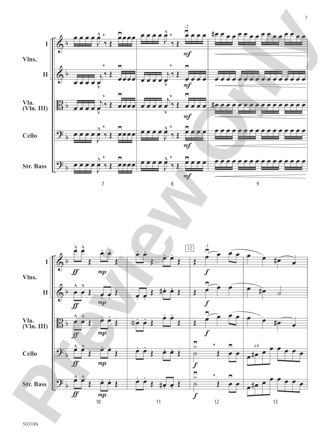 Celestial Collisions: String Orchestra Conductor Score & Parts