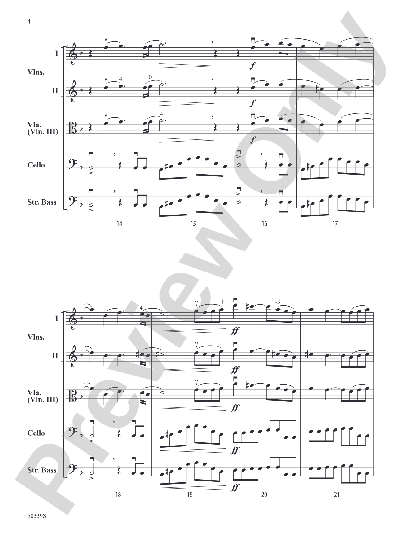 Celestial Collisions: String Orchestra Conductor Score & Parts