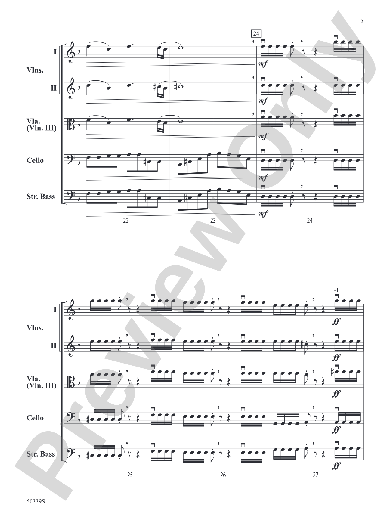 Celestial Collisions: String Orchestra Conductor Score & Parts