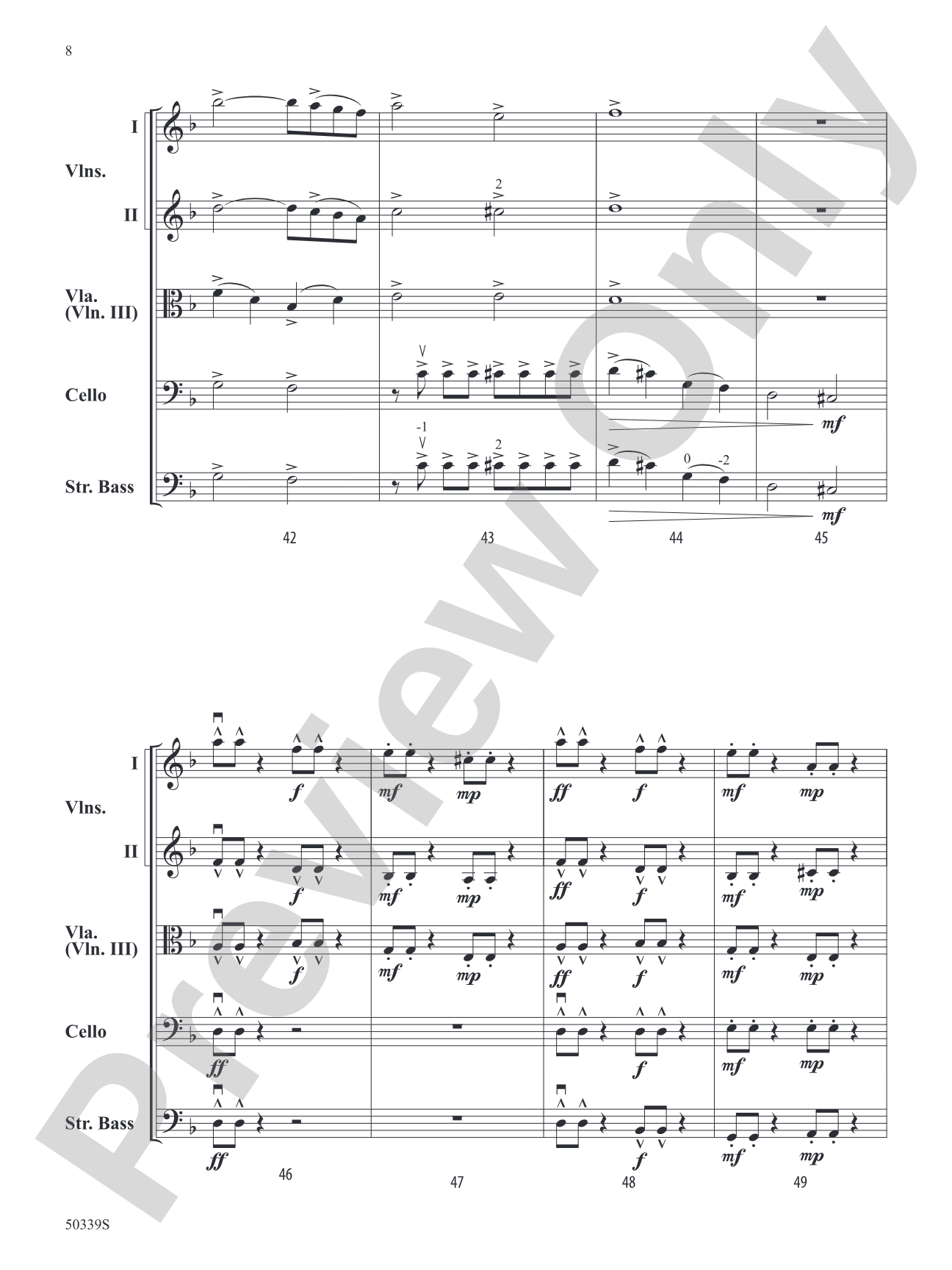 Celestial Collisions: String Orchestra Conductor Score & Parts