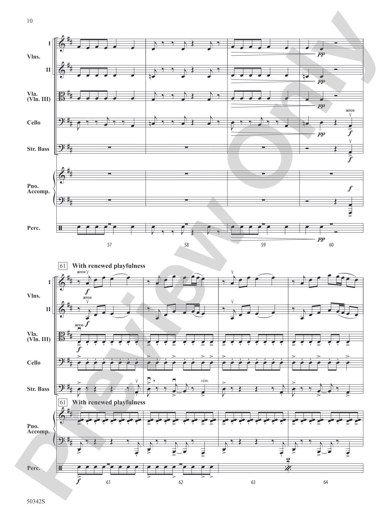 Dance of the Garden Gnomes: String Orchestra Conductor Score & Parts