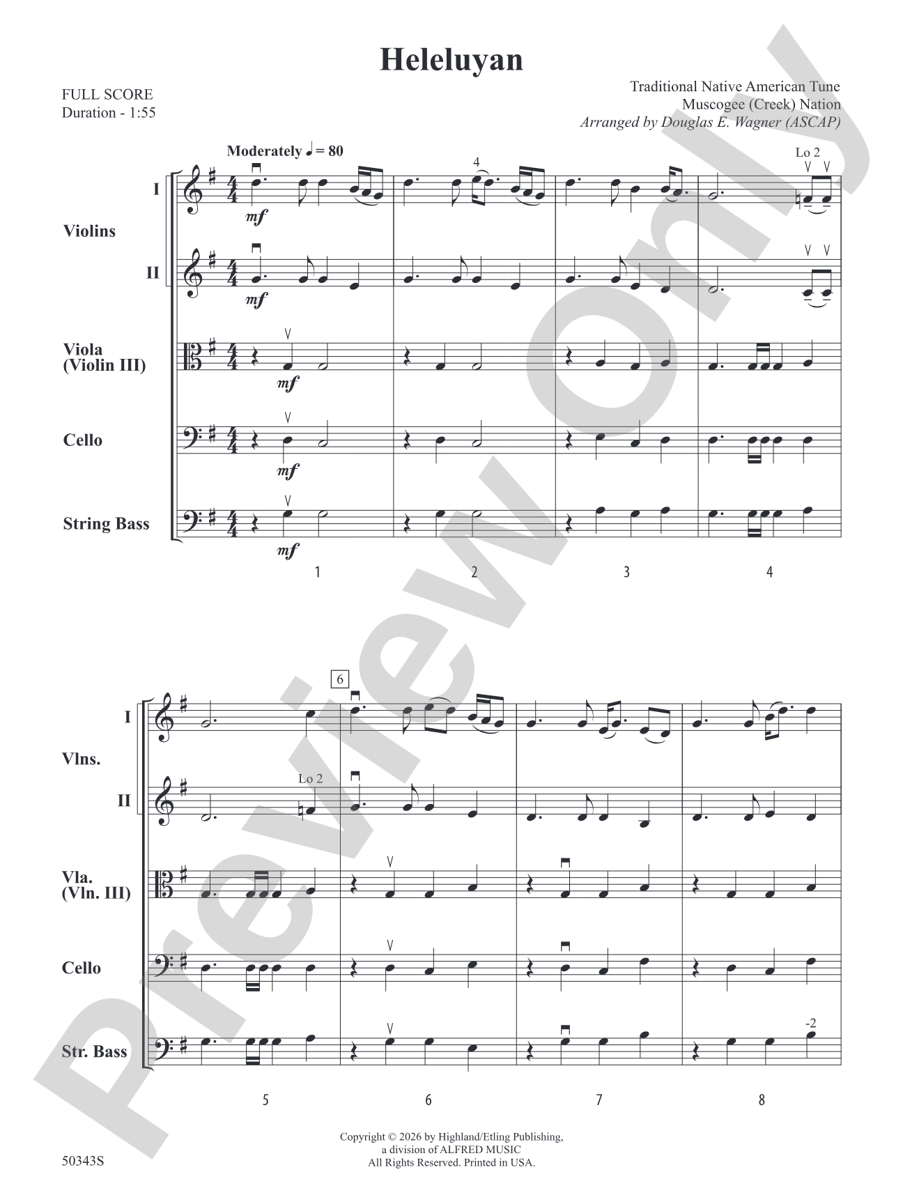 Heleluyan: String Orchestra Conductor Score & Parts