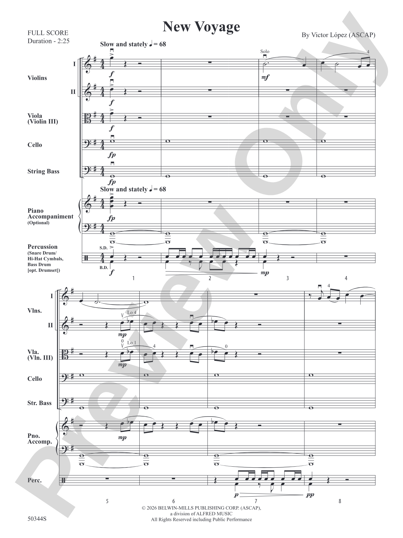 New Voyage: String Orchestra Conductor Score & Parts