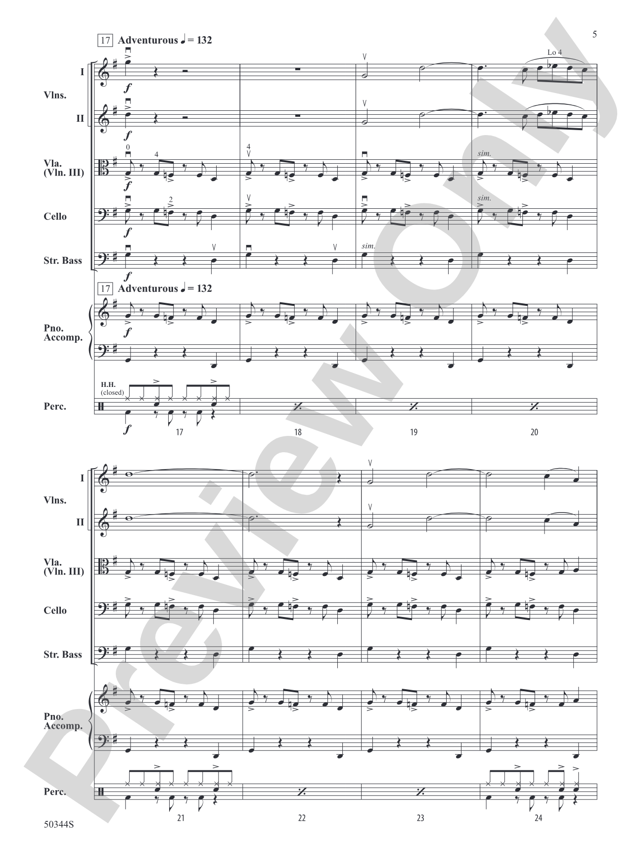 New Voyage: String Orchestra Conductor Score & Parts