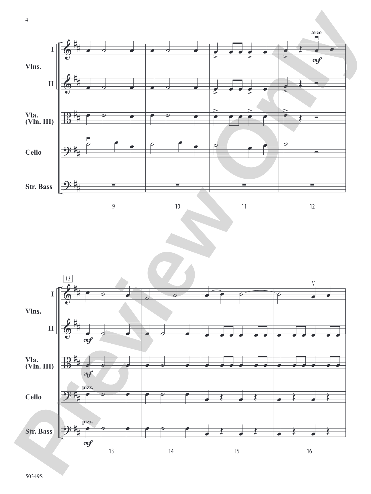 A New Day Awaits: String Orchestra Conductor Score & Parts