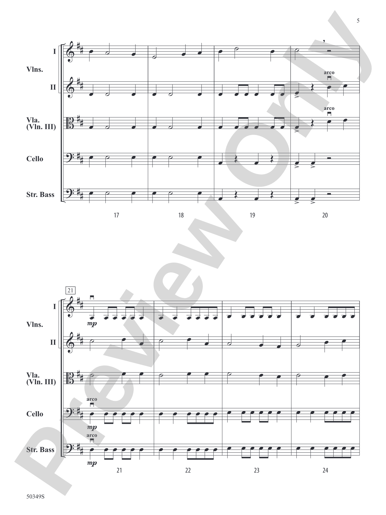 A New Day Awaits: String Orchestra Conductor Score & Parts