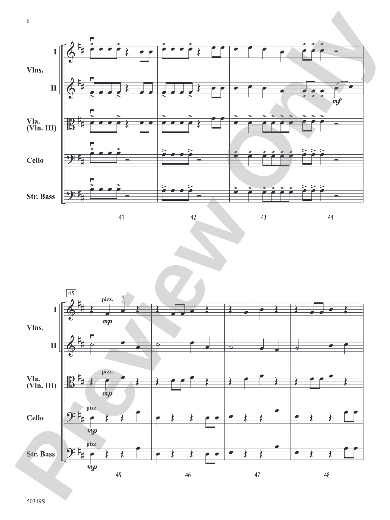 A New Day Awaits: String Orchestra Conductor Score & Parts