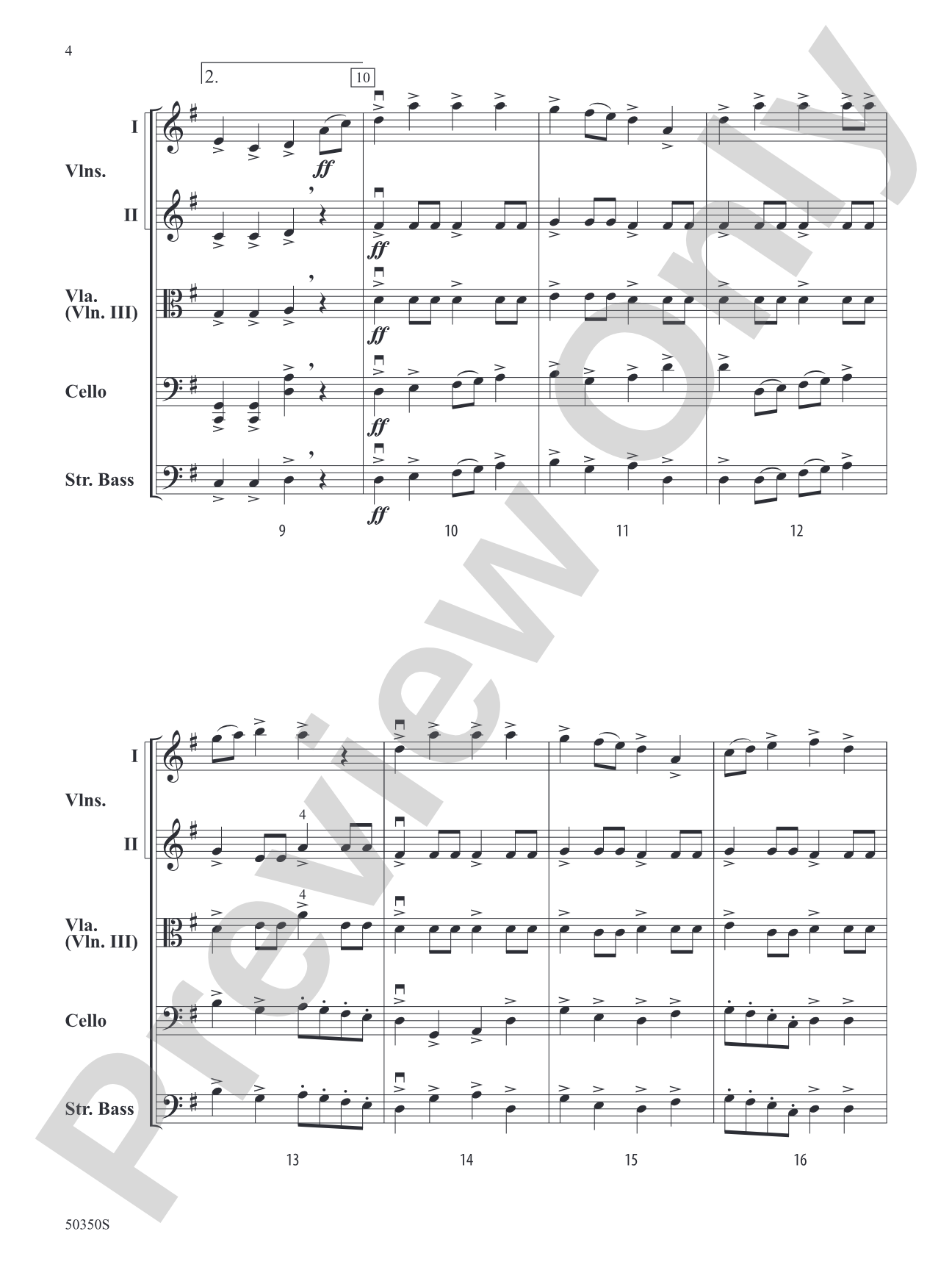 Danza Misolidia: String Orchestra Conductor Score & Parts