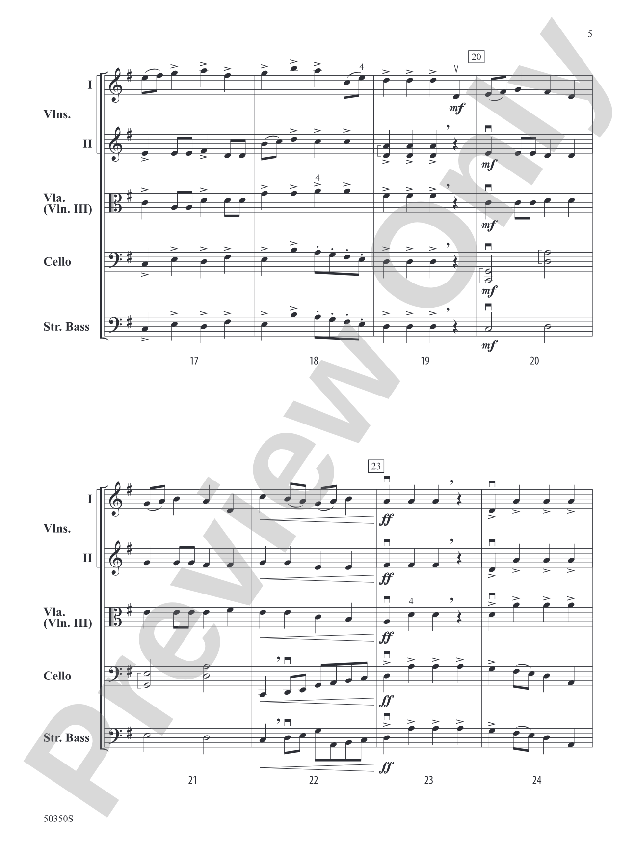 Danza Misolidia: String Orchestra Conductor Score & Parts