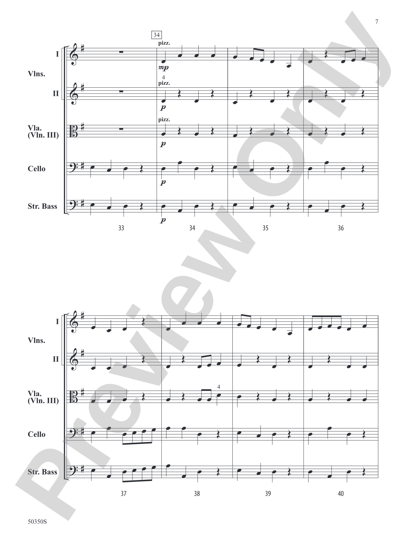Danza Misolidia: String Orchestra Conductor Score & Parts