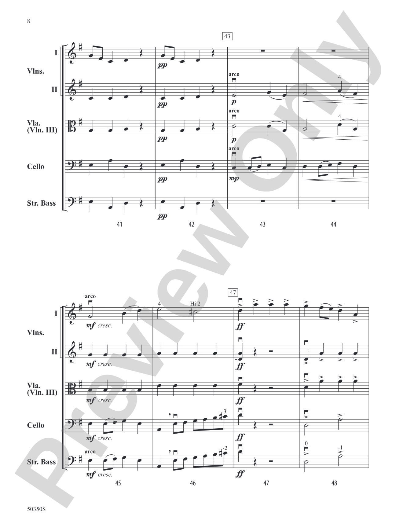 Danza Misolidia: String Orchestra Conductor Score & Parts