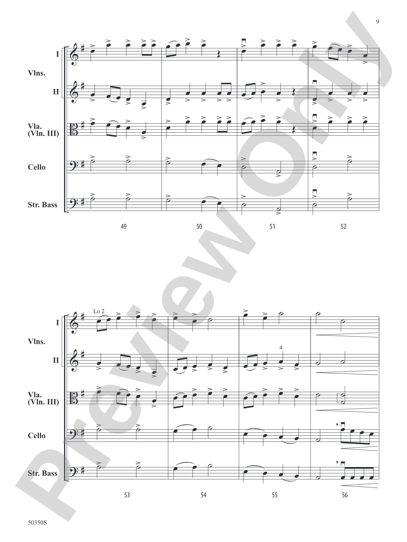 Danza Misolidia: String Orchestra Conductor Score & Parts