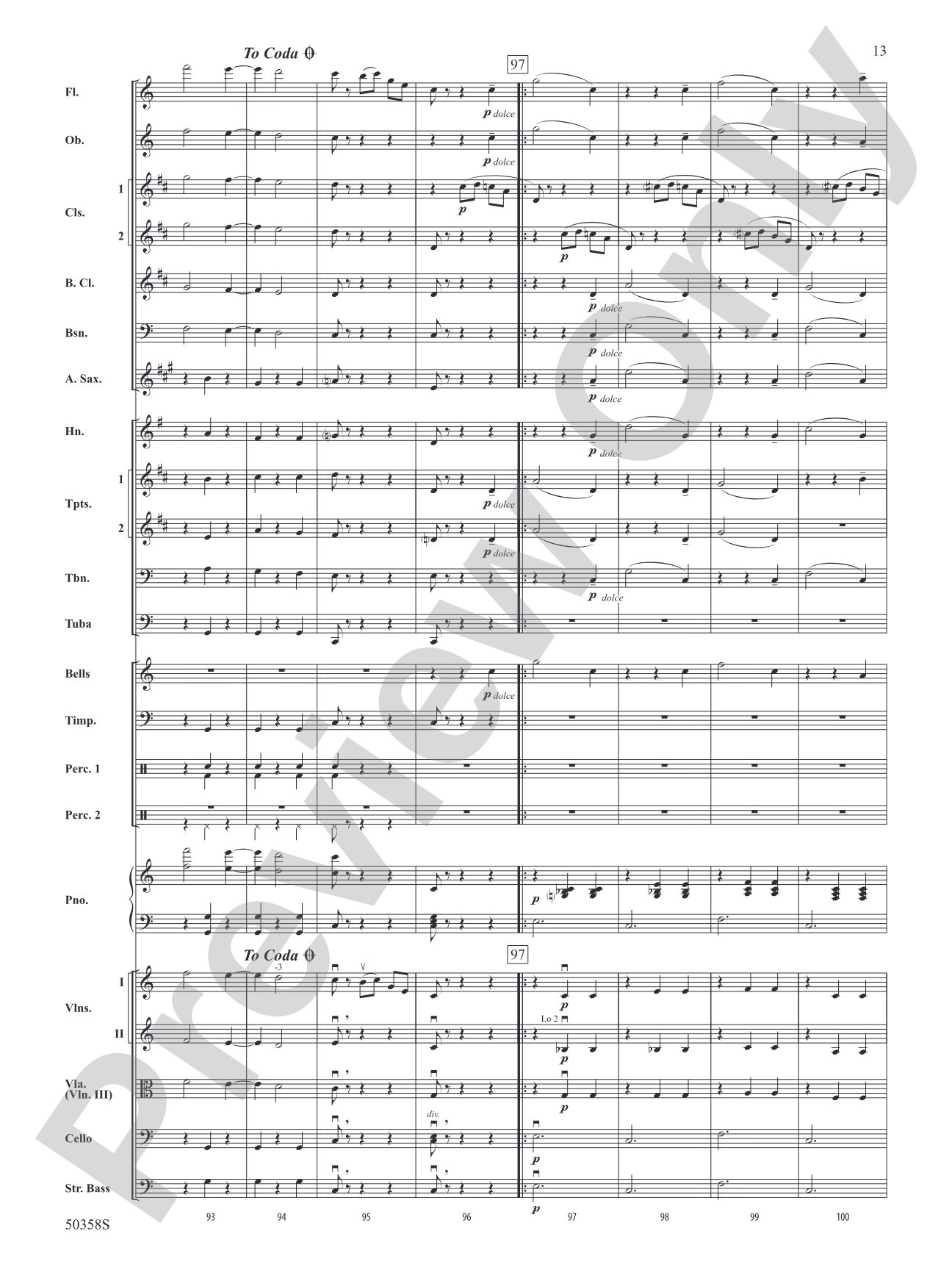 Sleeping Beauty Waltz: Full Orchestra Conductor Score & Parts