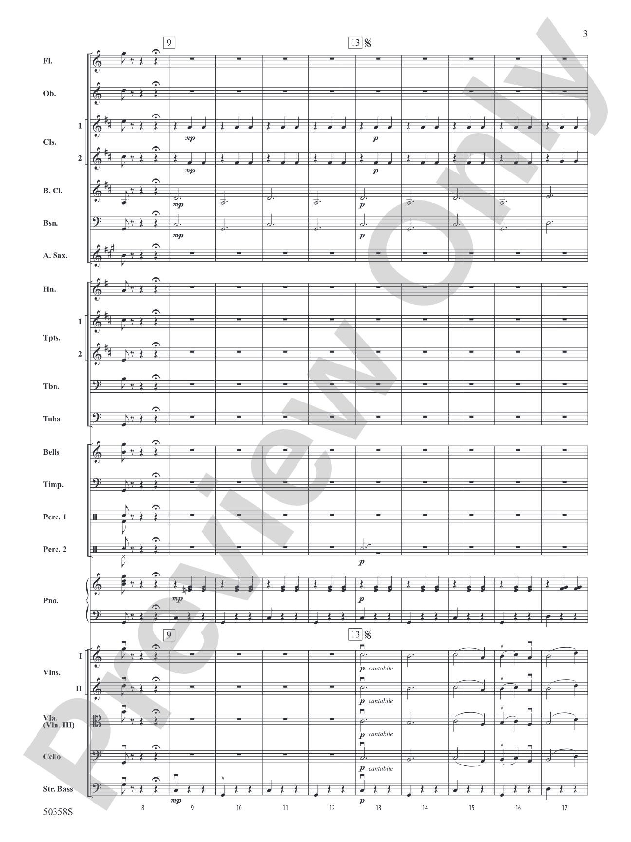 Sleeping Beauty Waltz: Full Orchestra Conductor Score & Parts
