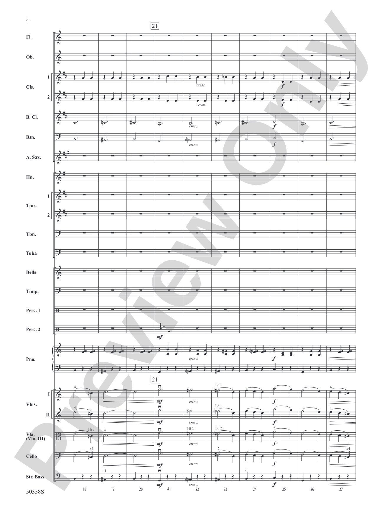 Sleeping Beauty Waltz: Full Orchestra Conductor Score & Parts