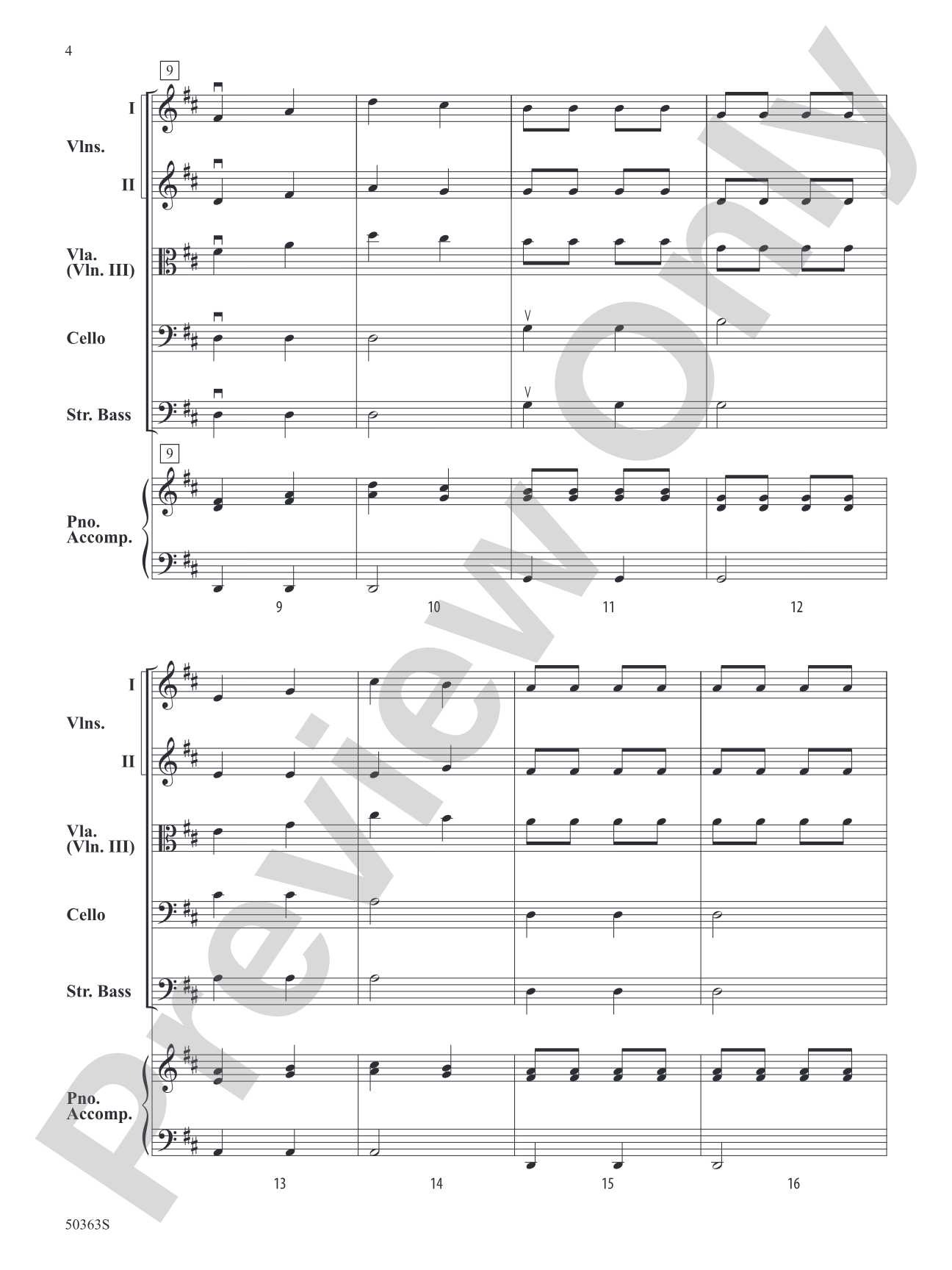 Luz de la Mañana: String Orchestra Conductor Score & Parts