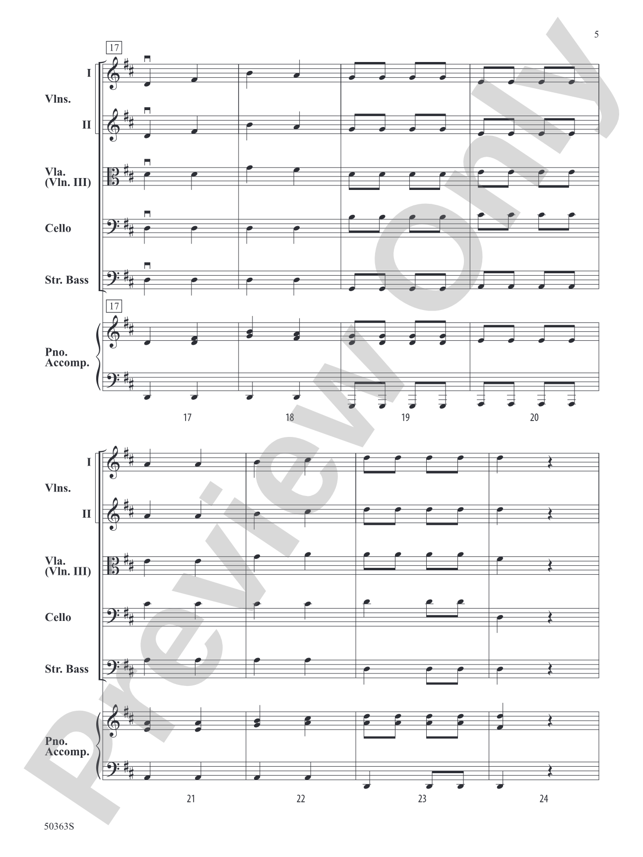 Luz de la Mañana: String Orchestra Conductor Score & Parts