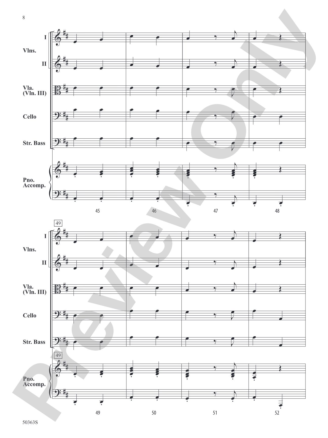 Luz de la Mañana: String Orchestra Conductor Score & Parts