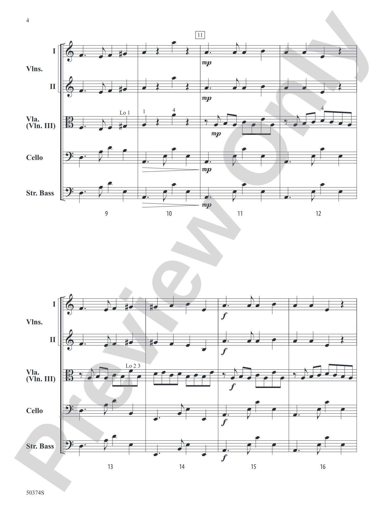 Tinsel and Tango: String Orchestra Conductor Score & Parts