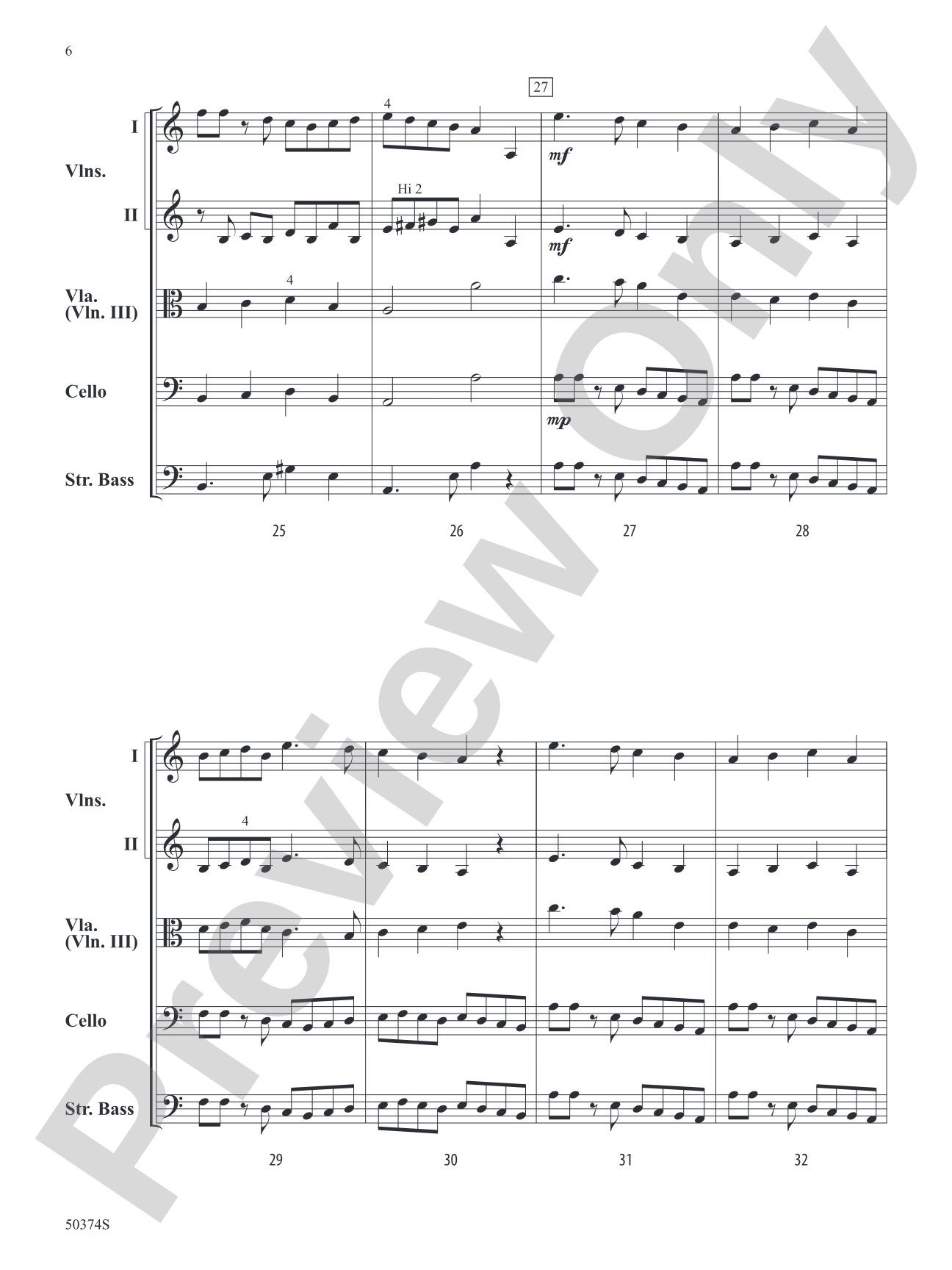 Tinsel and Tango: String Orchestra Conductor Score & Parts