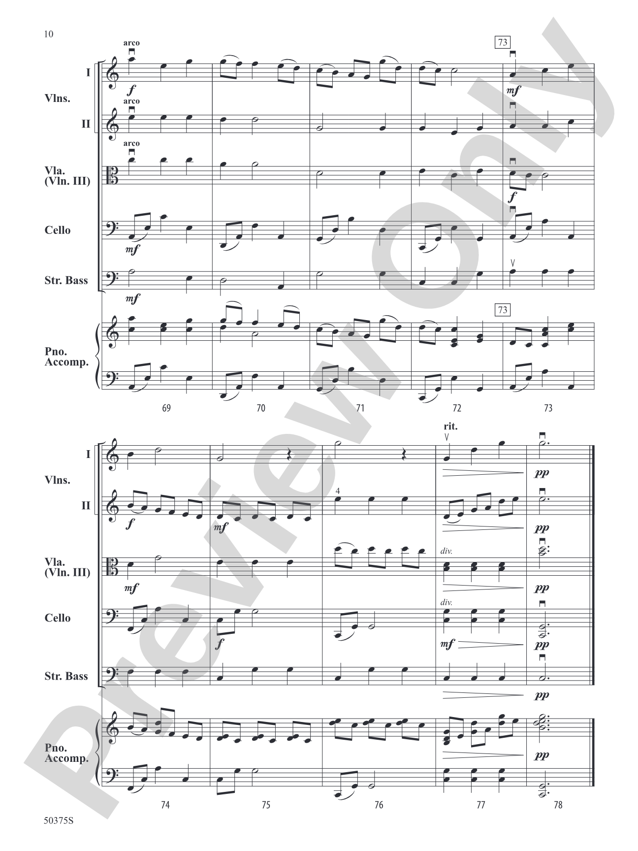 A Crystal Snowfall: String Orchestra Conductor Score & Parts