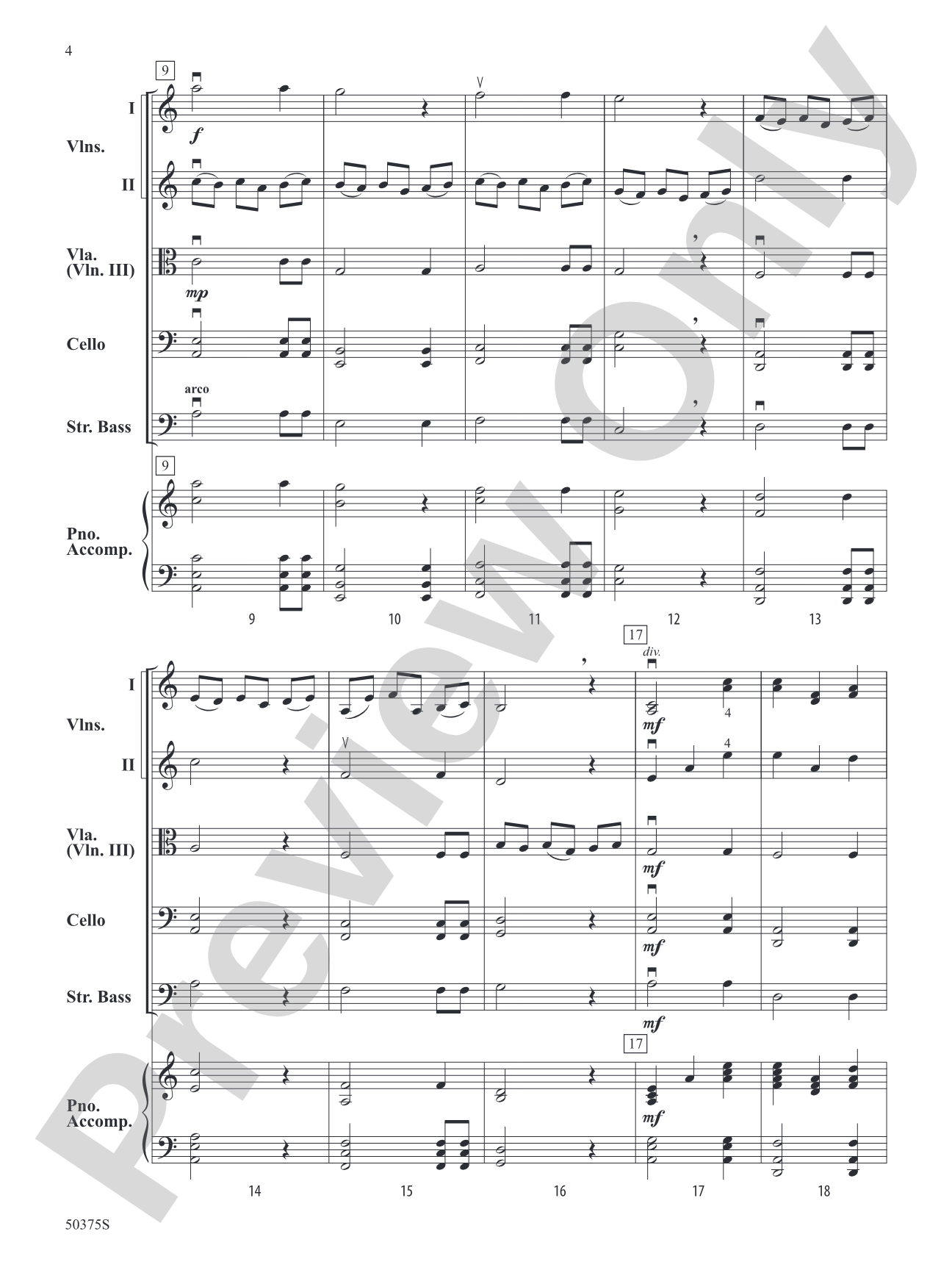 A Crystal Snowfall: String Orchestra Conductor Score & Parts