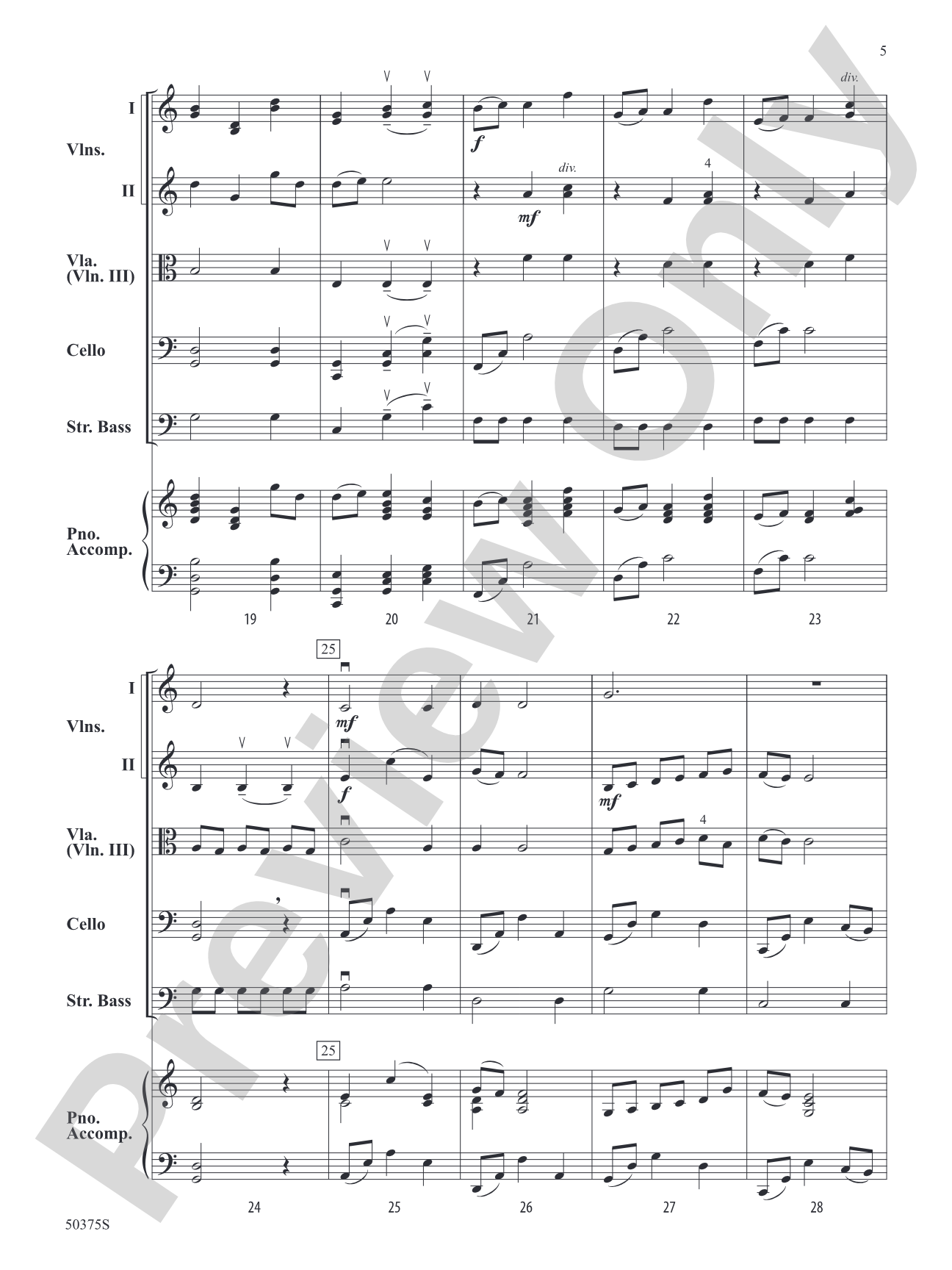 A Crystal Snowfall: String Orchestra Conductor Score & Parts