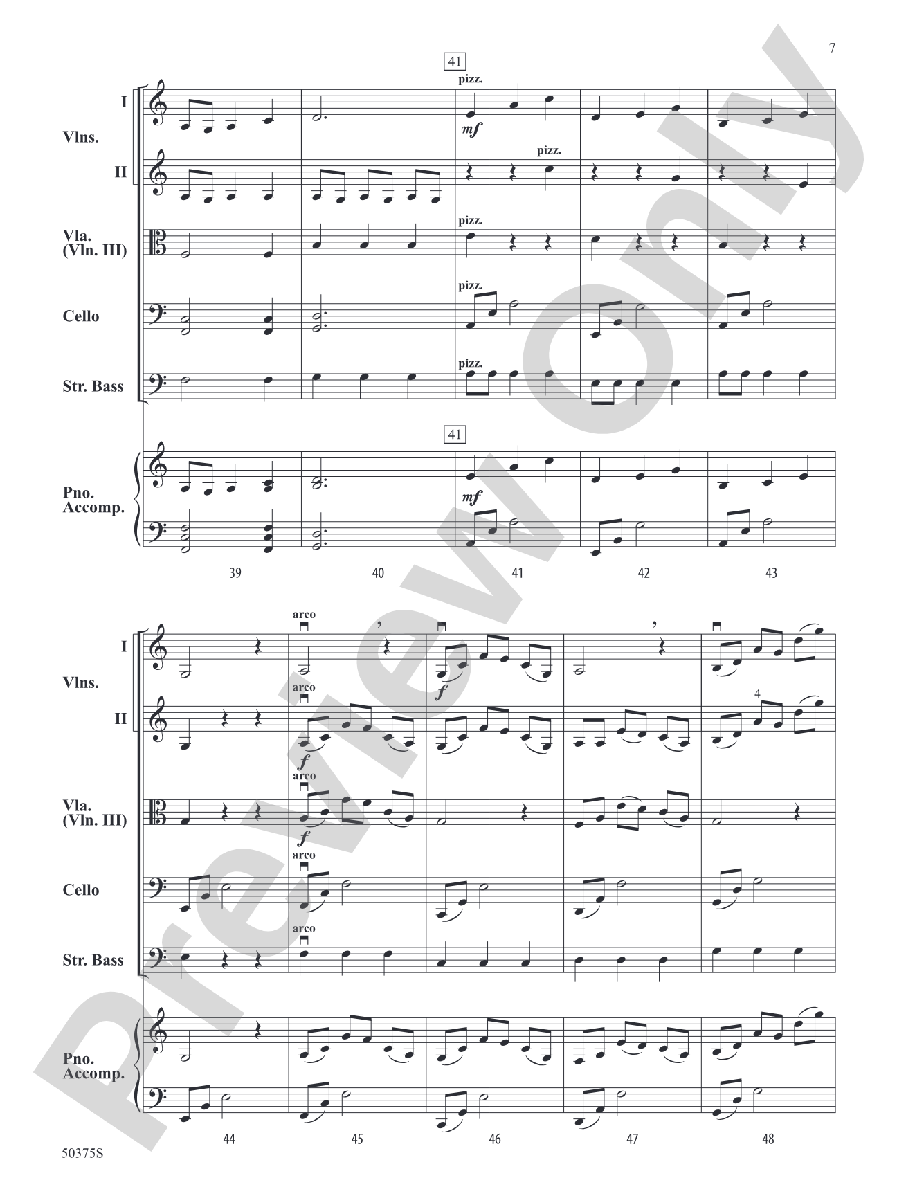 A Crystal Snowfall: String Orchestra Conductor Score & Parts