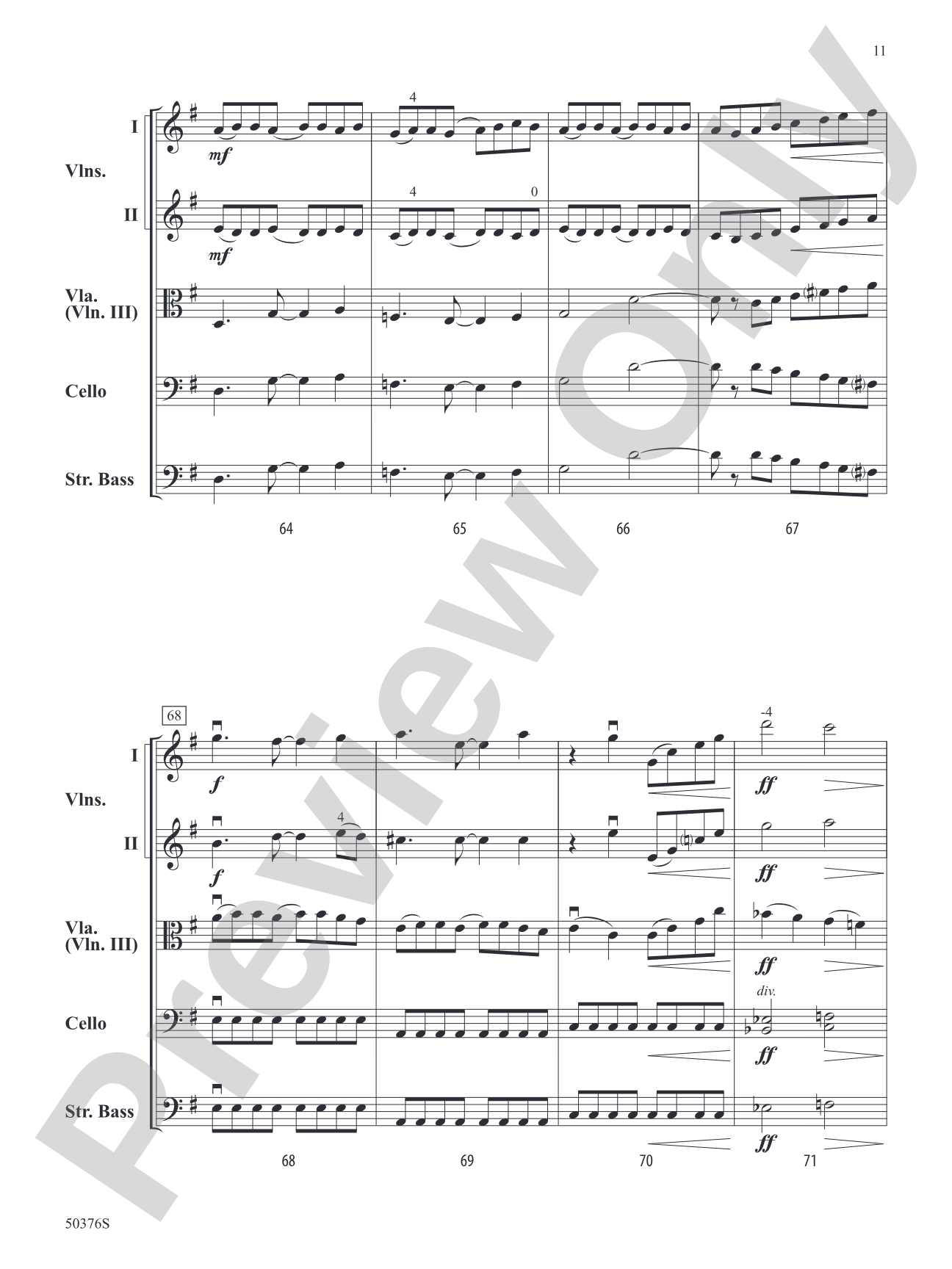 Blue Diamond Jubilee: String Orchestra Conductor Score & Parts