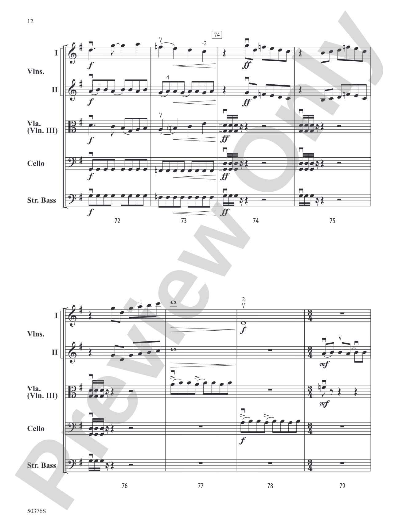 Blue Diamond Jubilee: String Orchestra Conductor Score & Parts