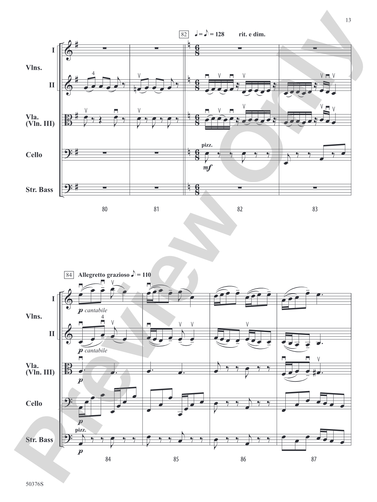 Blue Diamond Jubilee: String Orchestra Conductor Score & Parts