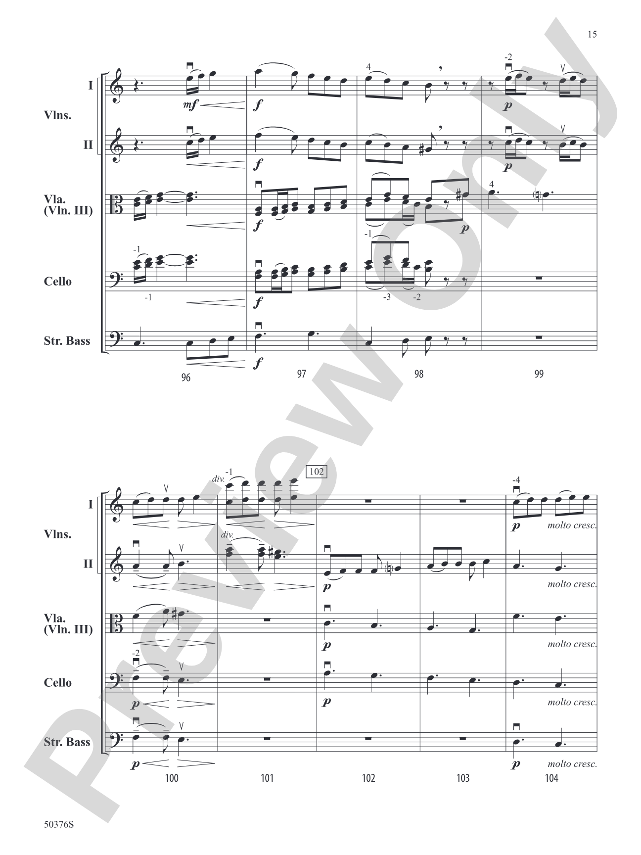 Blue Diamond Jubilee: String Orchestra Conductor Score & Parts