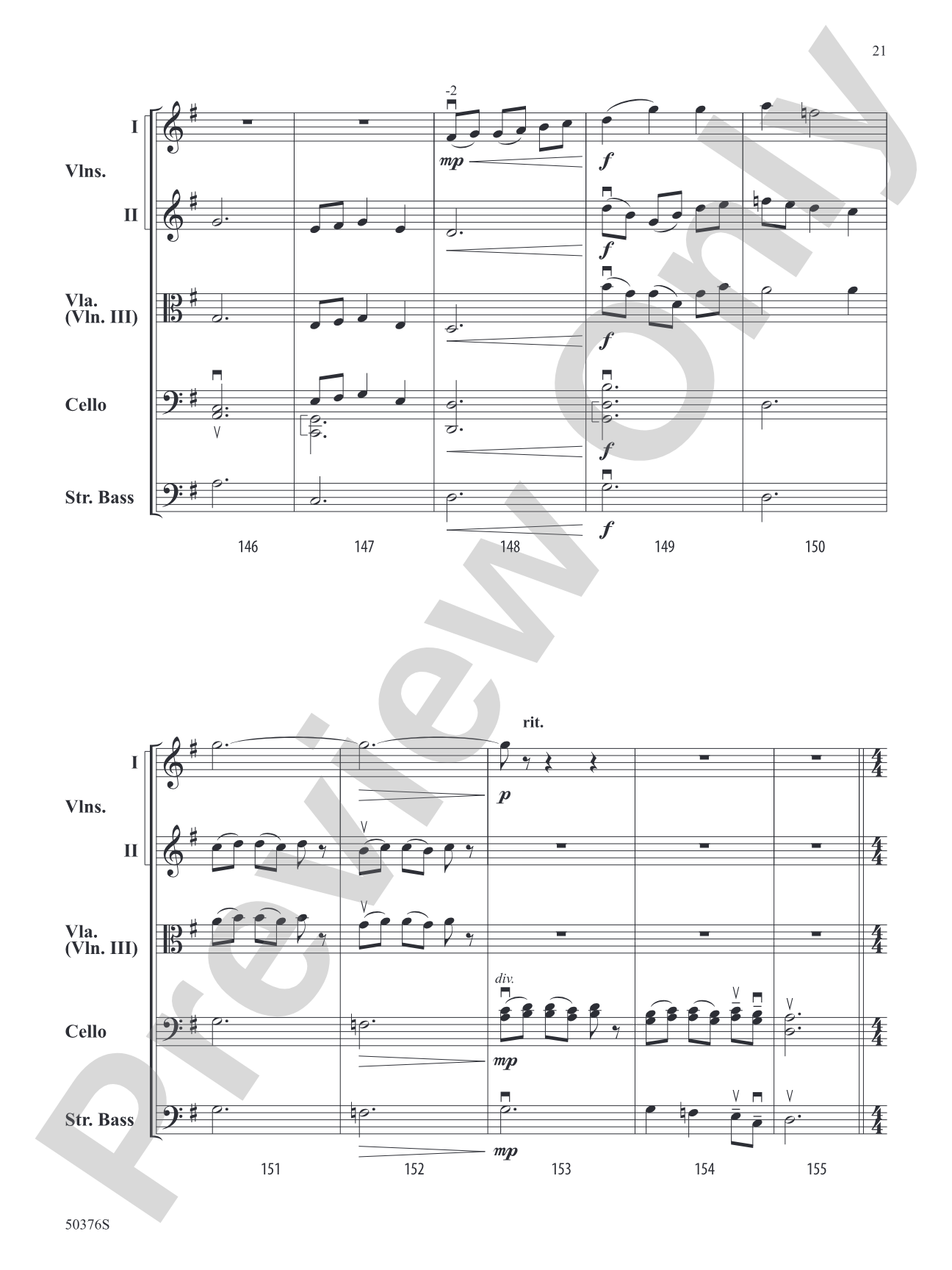 Blue Diamond Jubilee: String Orchestra Conductor Score & Parts
