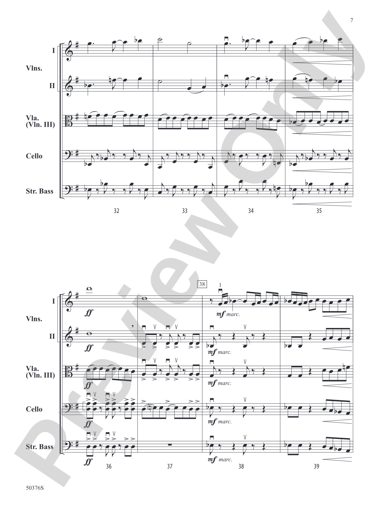 Blue Diamond Jubilee: String Orchestra Conductor Score & Parts