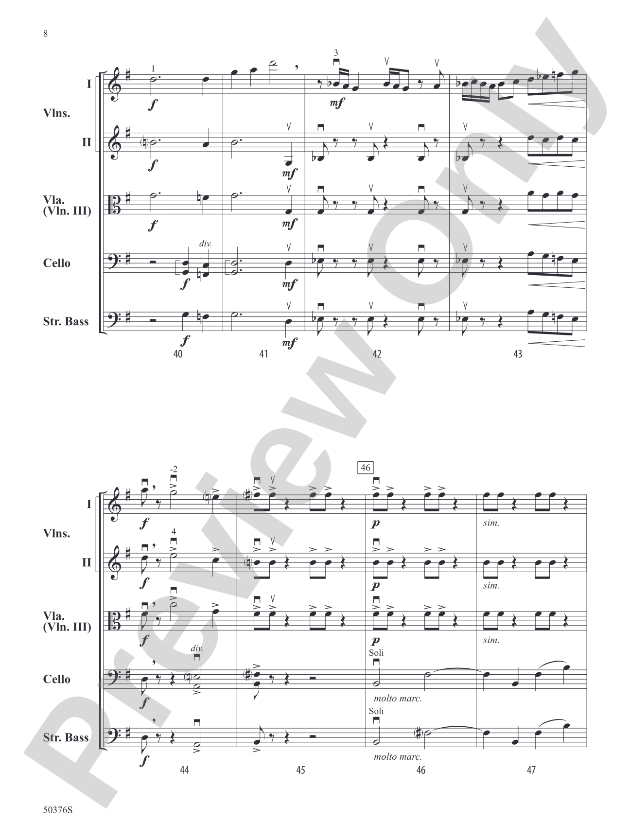 Blue Diamond Jubilee: String Orchestra Conductor Score & Parts