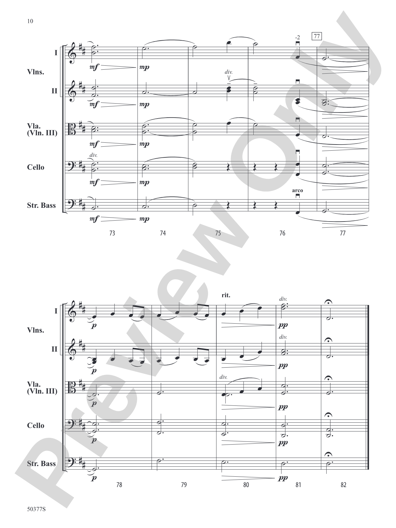 The Beloved: String Orchestra Conductor Score & Parts