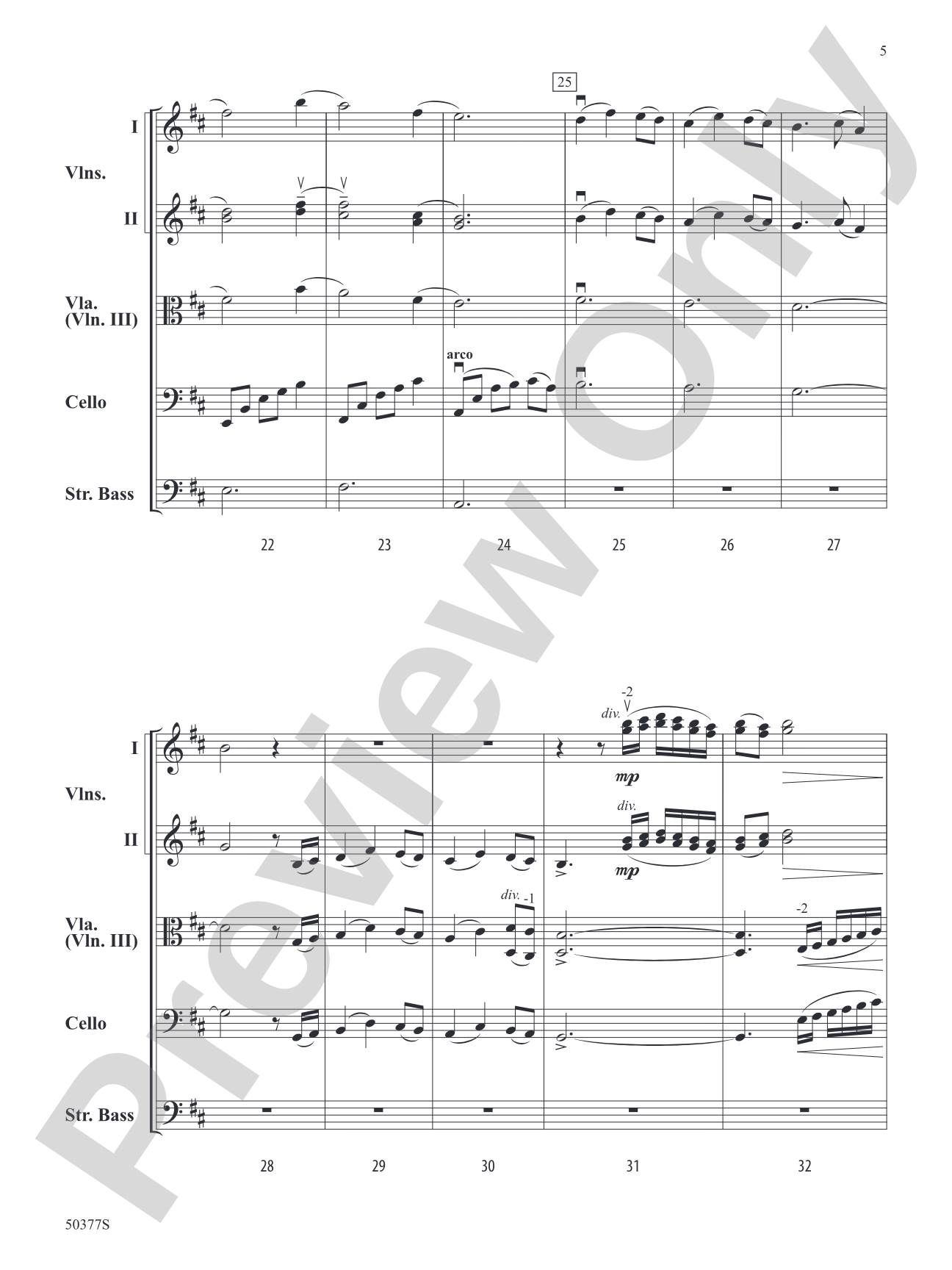 The Beloved: String Orchestra Conductor Score & Parts