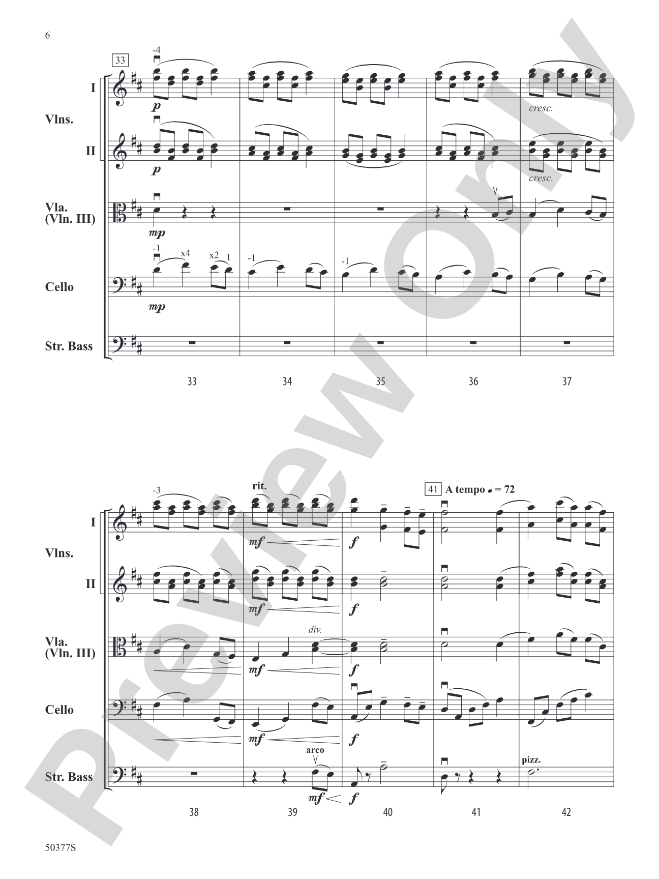 The Beloved: String Orchestra Conductor Score & Parts