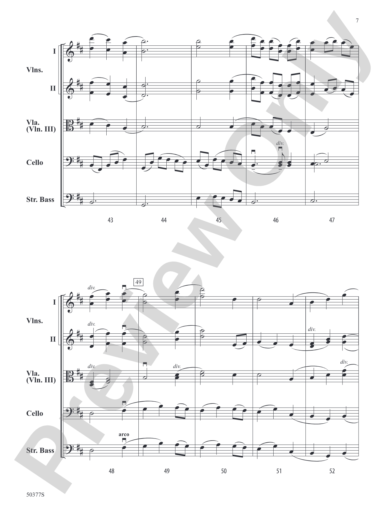 The Beloved: String Orchestra Conductor Score & Parts