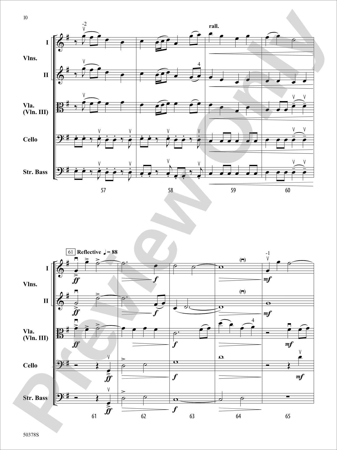 Footprints: String Orchestra Conductor Score & Parts