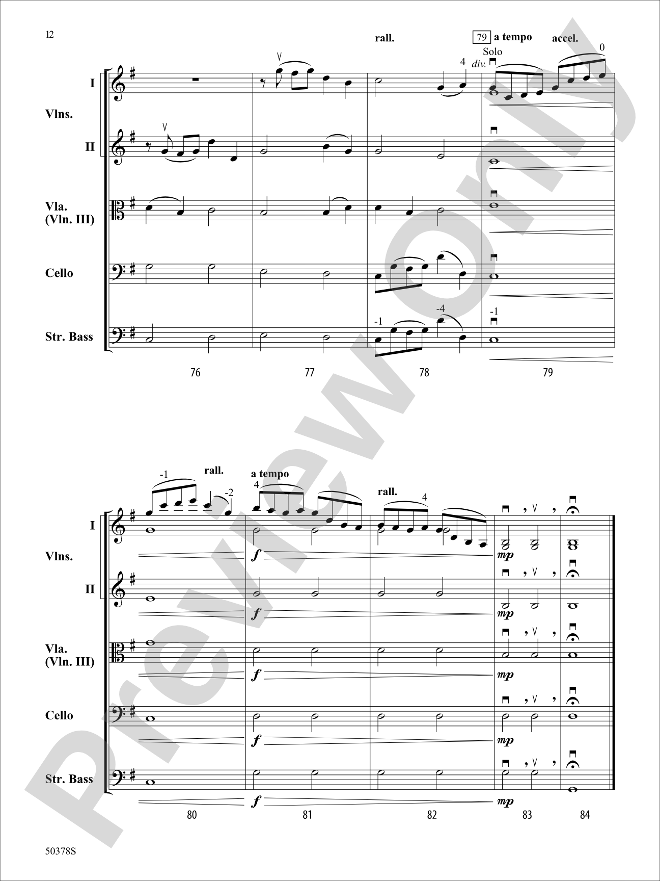 Footprints: String Orchestra Conductor Score & Parts