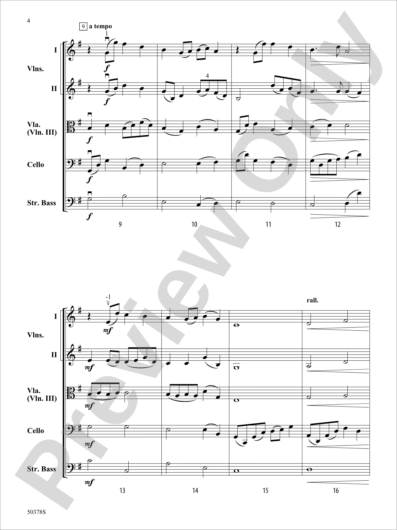 Footprints: String Orchestra Conductor Score & Parts