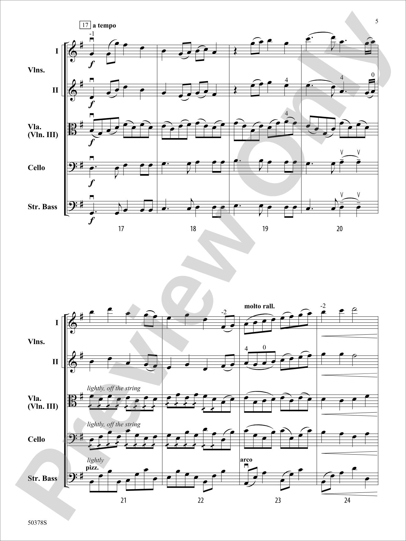Footprints: String Orchestra Conductor Score & Parts