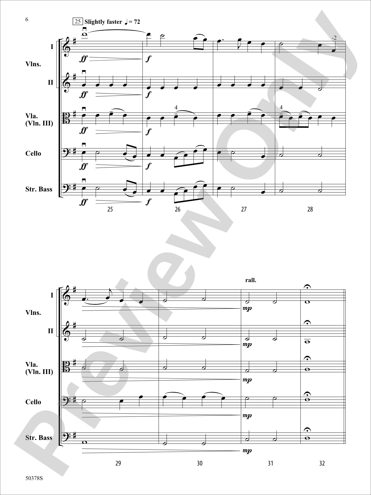 Footprints: String Orchestra Conductor Score & Parts