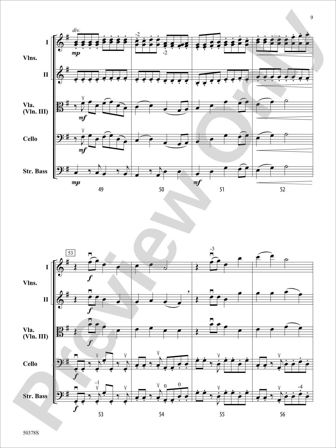 Footprints: String Orchestra Conductor Score & Parts