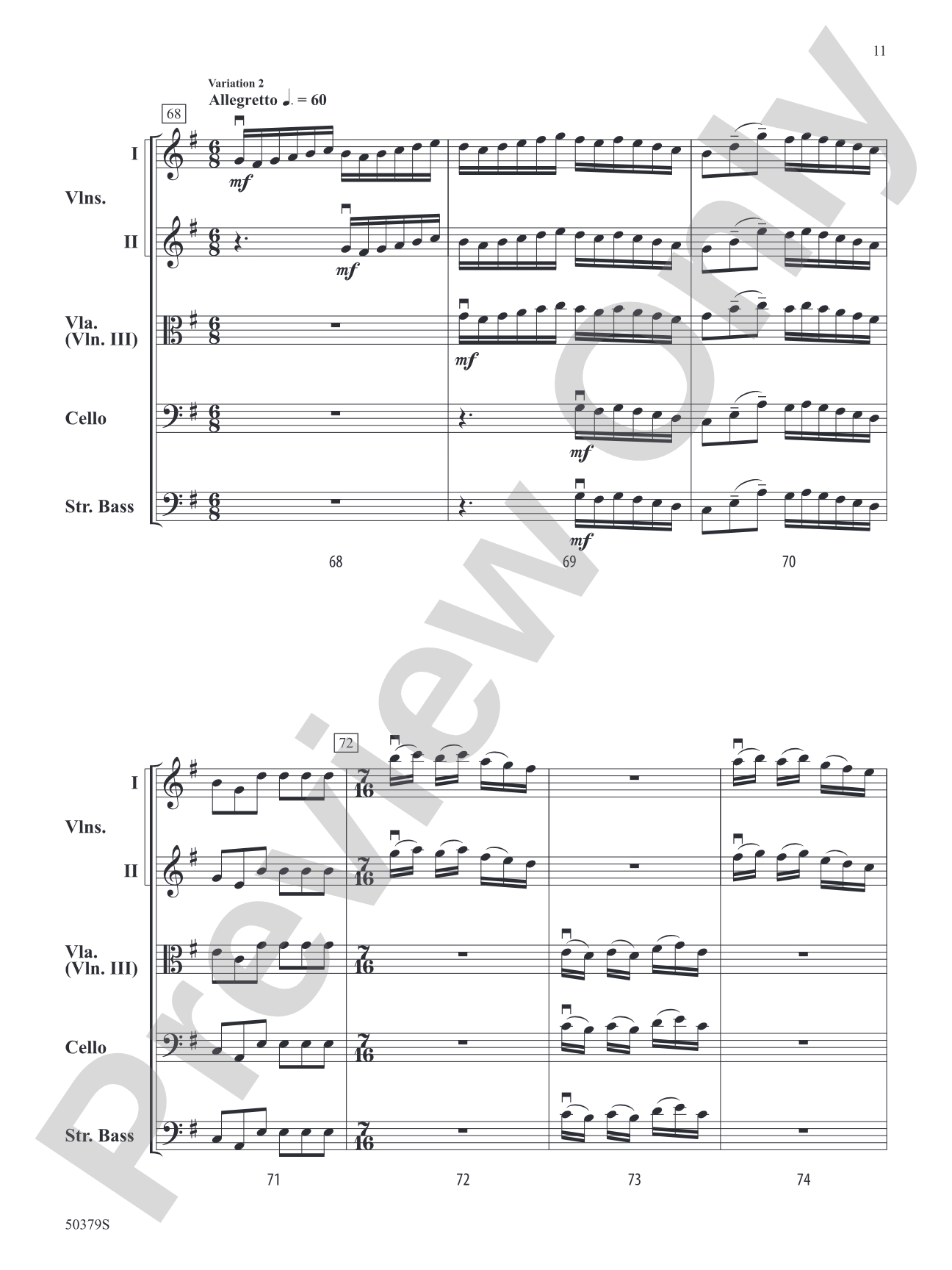 A.I. Recomposes J.S.: String Orchestra Conductor Score & Parts