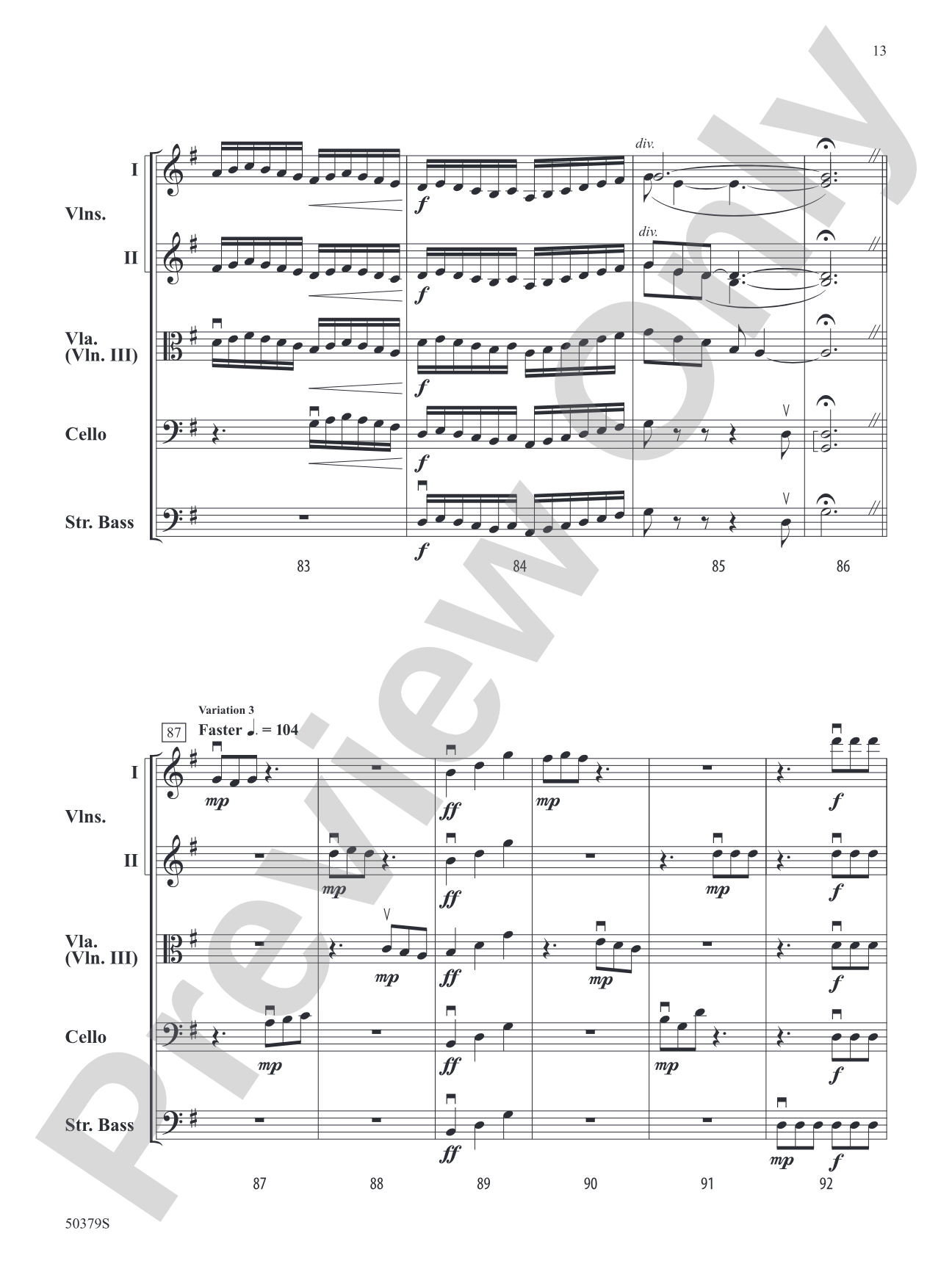 A.I. Recomposes J.S.: String Orchestra Conductor Score & Parts