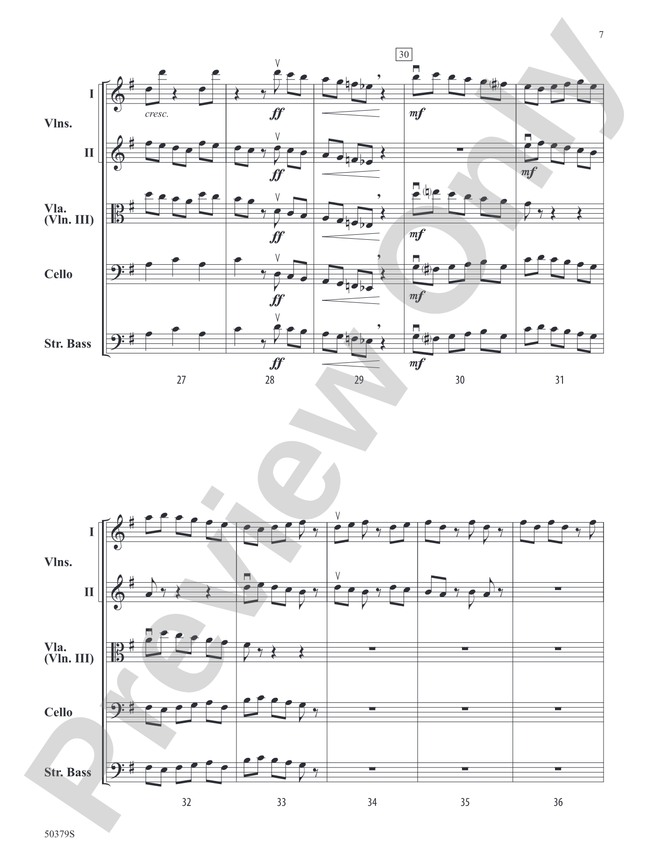A.I. Recomposes J.S.: String Orchestra Conductor Score & Parts