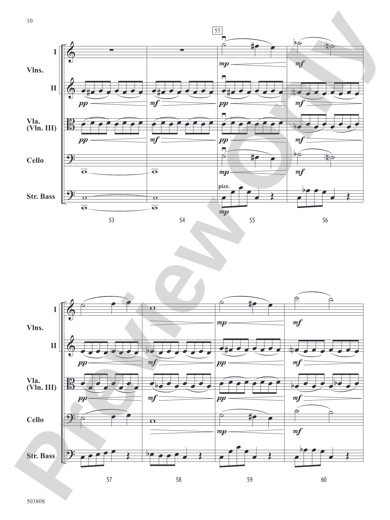Danza Fuoco: String Orchestra Conductor Score & Parts